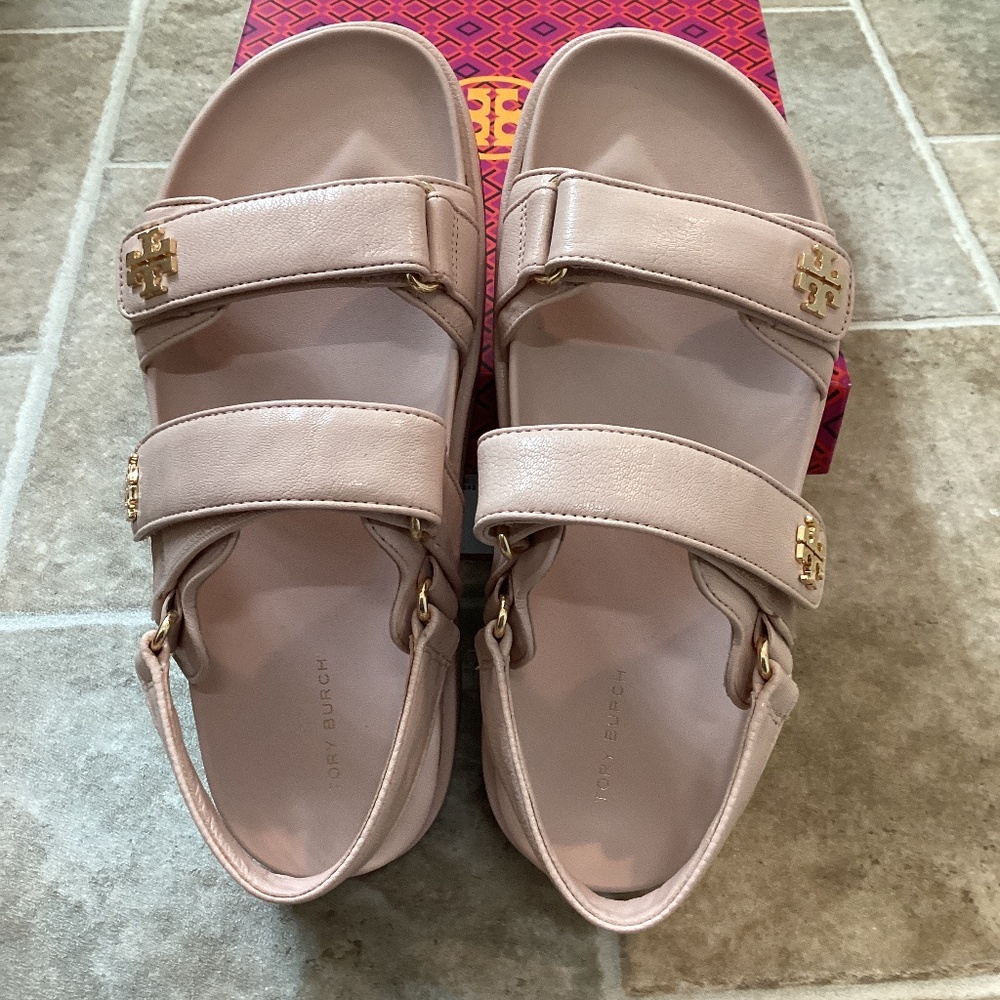 Tory Burch Kira Sport Sandal Shell Pink Size 8